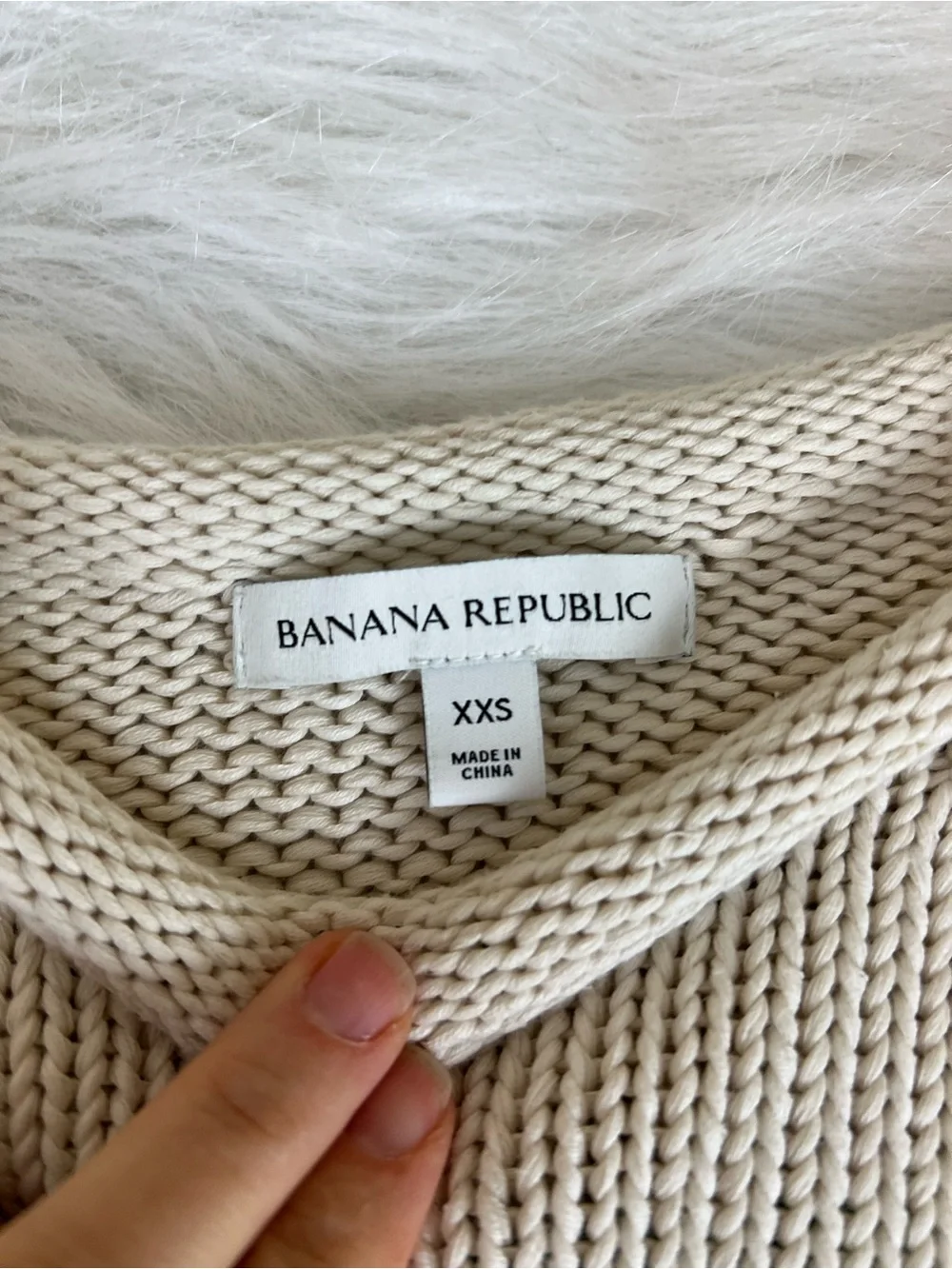 Banana Republic Striped Cotton Roll Neck Knit Sweater XS